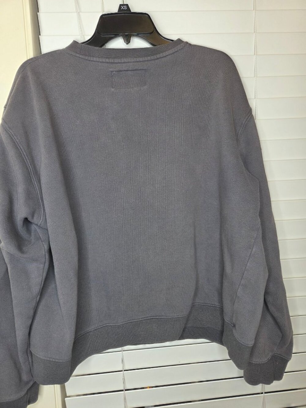 Womens Ohio State Varsity Buckeyes Gray Crewneck Sweatshirt XL Lettered Applique - Picture 5 of 7